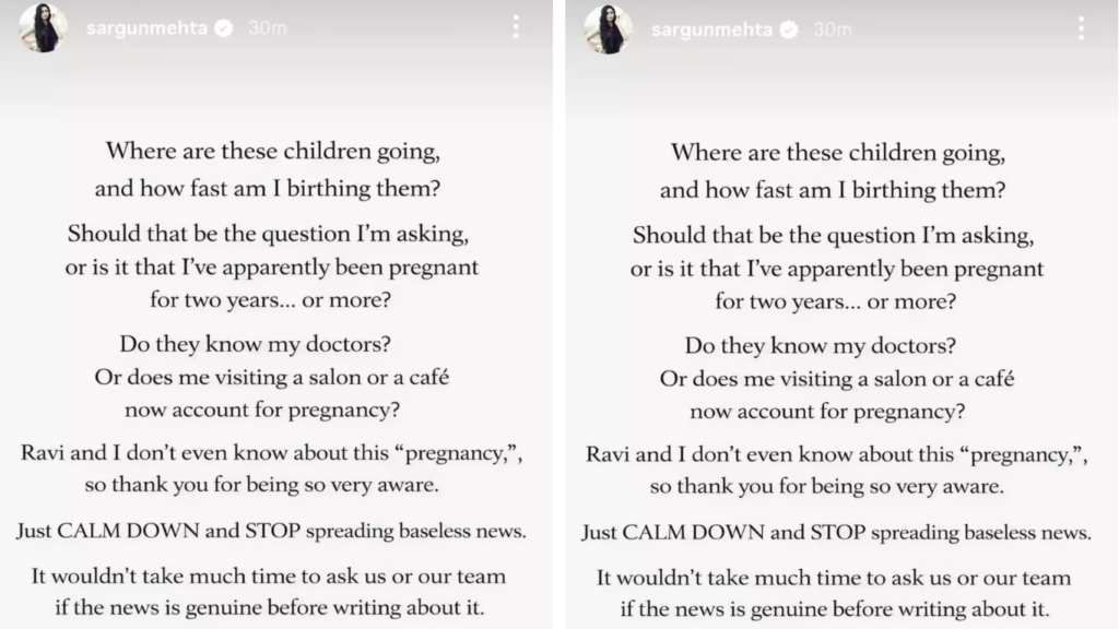 Ravi Dubey on pregnancy rumours 